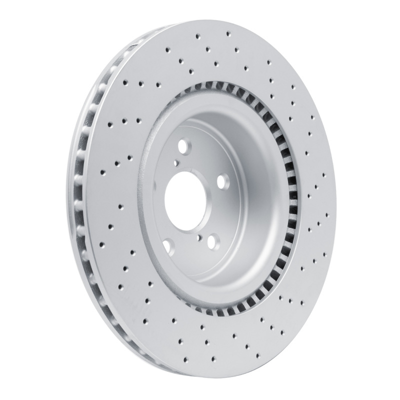 Lexus IS F Brake Rotor (1) - Front - R1 Concepts - Drilled, Hi-Carbon Alloy, GeoMET Coated - `08-`14